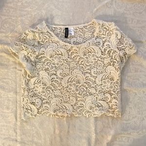 H&M Crochet Crop Top